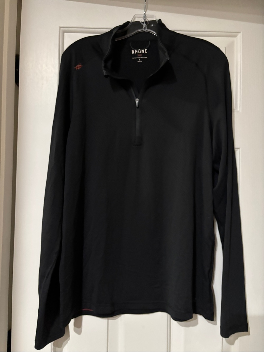 Rhone Black Quarter Zip Pullover - Size Large